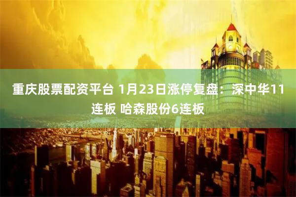 重庆股票配资平台 1月23日涨停复盘：深中华11连板 哈森股份6连板